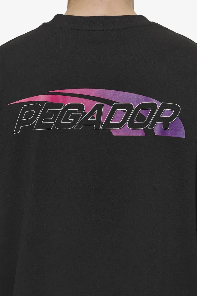 Men Pegador Tees Clayton Oversized Tee Washed Black Men Pegador Tees Clayton Oversized Tee Washed Black
