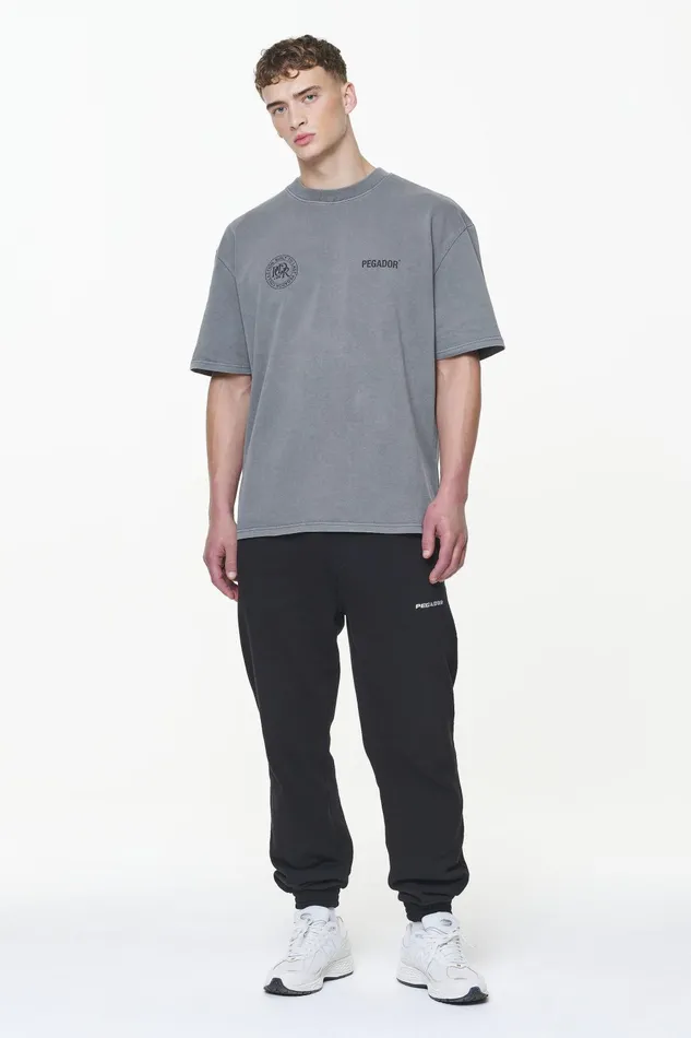 Men Pegador Tees Dike Oversized Tee Vintage Grey Men Pegador Tees Dike Oversized Tee Vintage Grey