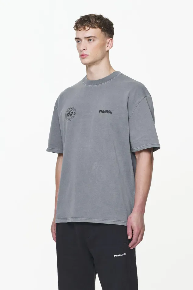 Men Pegador Tees Dike Oversized Tee Vintage Grey Men Pegador Tees Dike Oversized Tee Vintage Grey