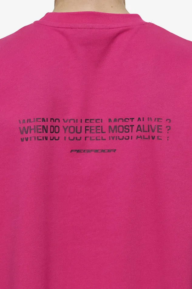 Men Pegador Tees Edens Oversized Tee Washed Virtual Pink Men Pegador Tees Edens Oversized Tee Washed Virtual Pink