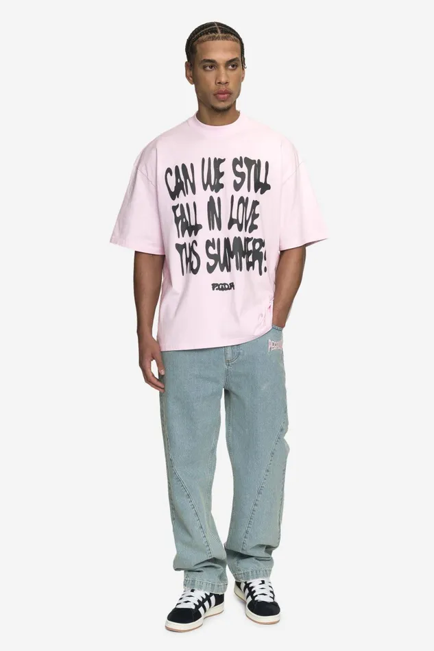 Men Pegador Tees Elgin Boxy Tee Washed Bubblegum Men Pegador Tees Elgin Boxy Tee Washed Bubblegum