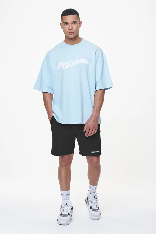 Men Pegador Tees Kinley Boxy Tee Vintage Aqua Men Pegador Tees Kinley Boxy Tee Vintage Aqua
