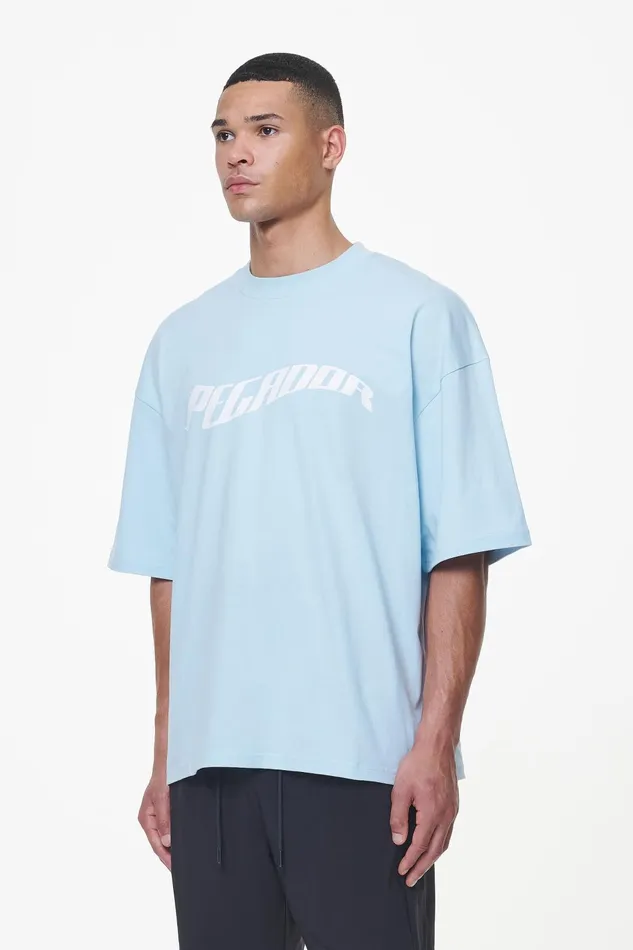 Men Pegador Tees Kinley Boxy Tee Vintage Aqua Men Pegador Tees Kinley Boxy Tee Vintage Aqua