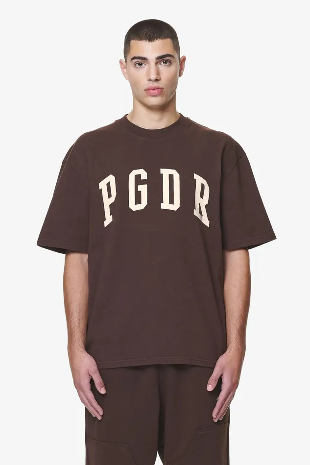Men Pegador Tees Layton Oversized Tee Washed Oak Brown