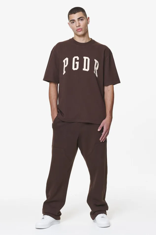 Men Pegador Tees Layton Oversized Tee Washed Oak Brown Men Pegador Tees Layton Oversized Tee Washed Oak Brown