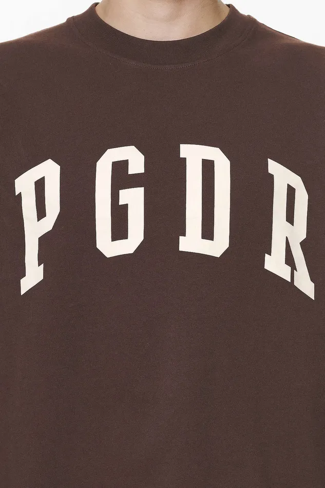 Men Pegador Tees Layton Oversized Tee Washed Oak Brown Men Pegador Tees Layton Oversized Tee Washed Oak Brown