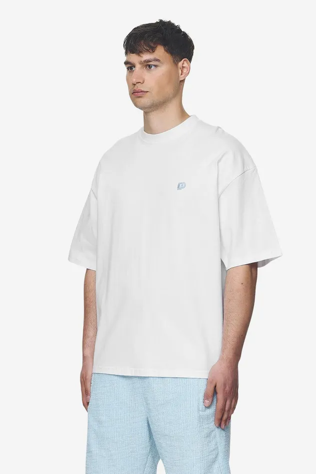 Men Pegador Tees Leono Boxy Tee White Baby Blue Men Pegador Tees Leono Boxy Tee White Baby Blue