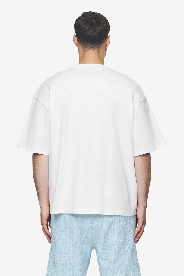 Men Pegador Tees Leono Boxy Tee White Baby Blue Men Pegador Tees Leono Boxy Tee White Baby Blue