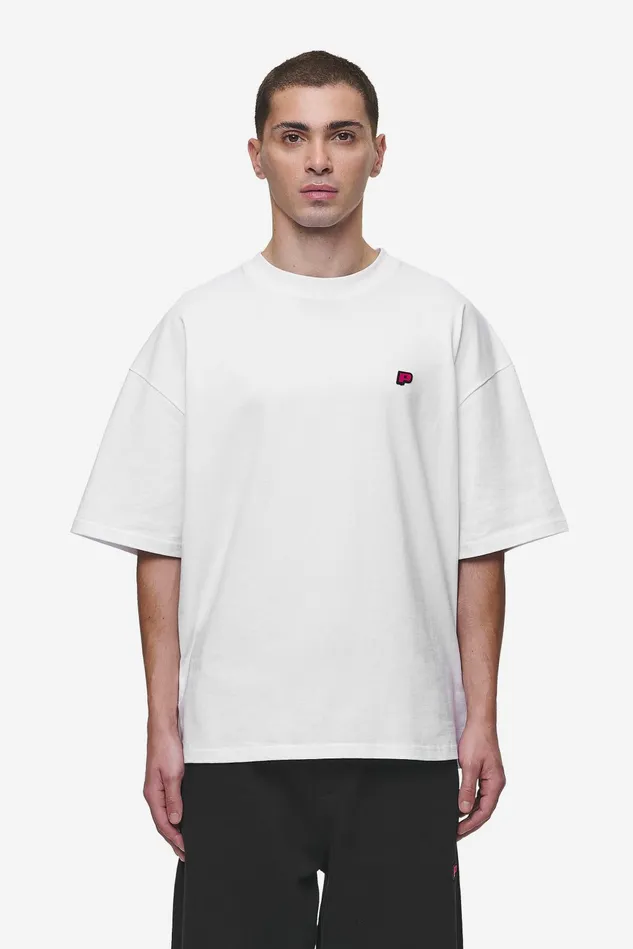 Men Pegador Tees Leono Boxy Tee White Virtual Pink Gum