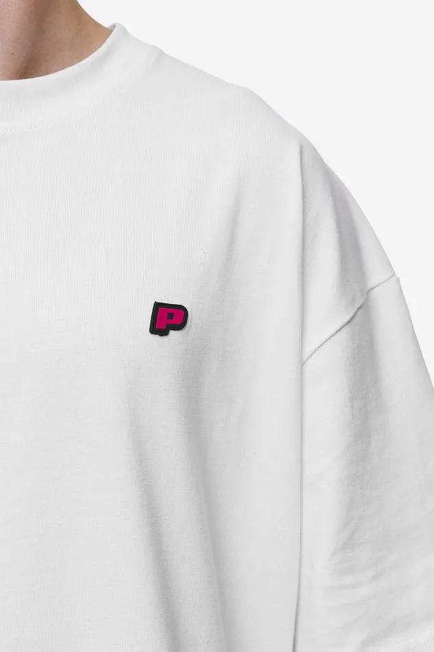 Men Pegador Tees Leono Boxy Tee White Virtual Pink Gum Men Pegador Tees Leono Boxy Tee White Virtual Pink Gum