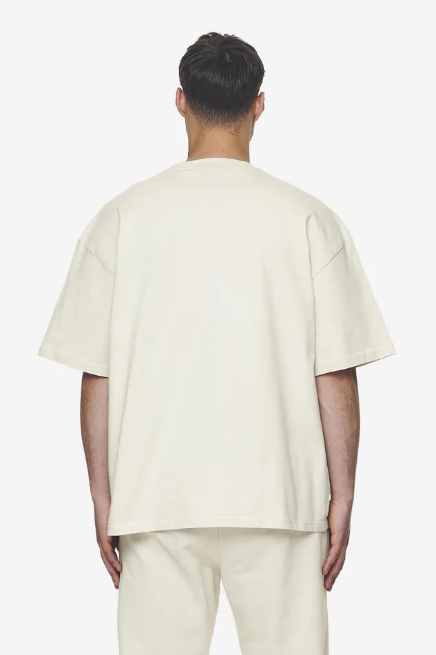 Men Pegador Tees Logo Boxy Tee Washed Salty Cream Black Gum Men Pegador Tees Logo Boxy Tee Washed Salty Cream Black Gum