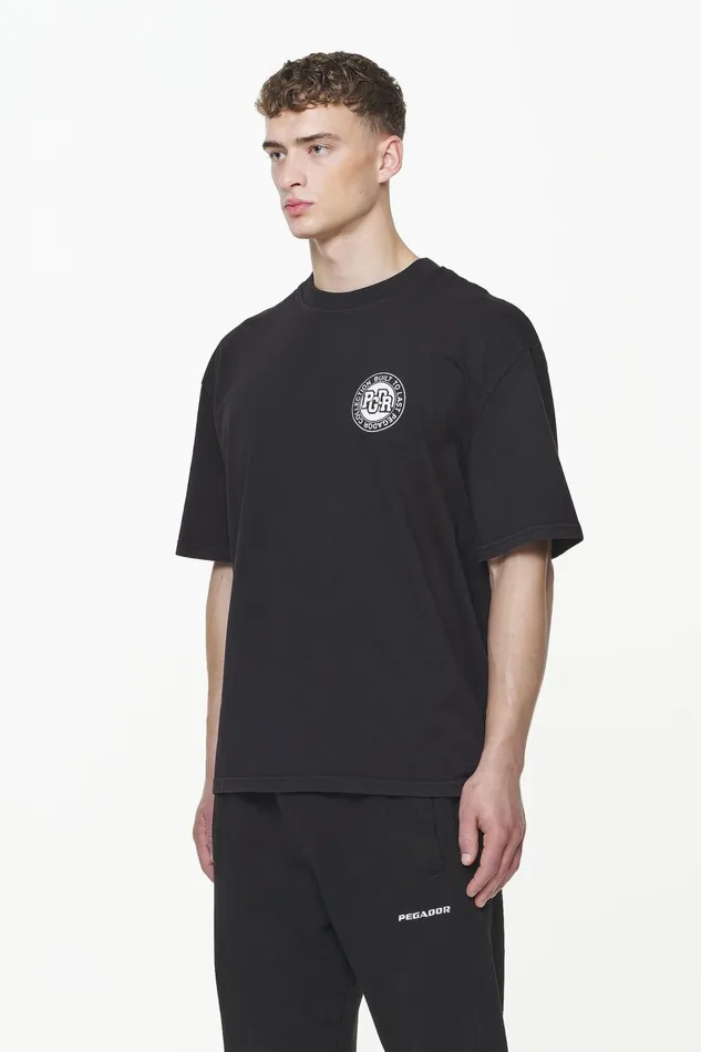 Men Pegador Tees Orsett Oversized Tee Vintage Onyx Black Men Pegador Tees Orsett Oversized Tee Vintage Onyx Black