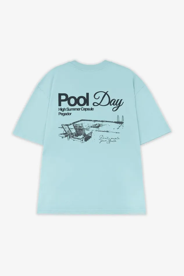 Men Pegador Tees Patino Oversized Tee Washed Sky Blue Men Pegador Tees Patino Oversized Tee Washed Sky Blue