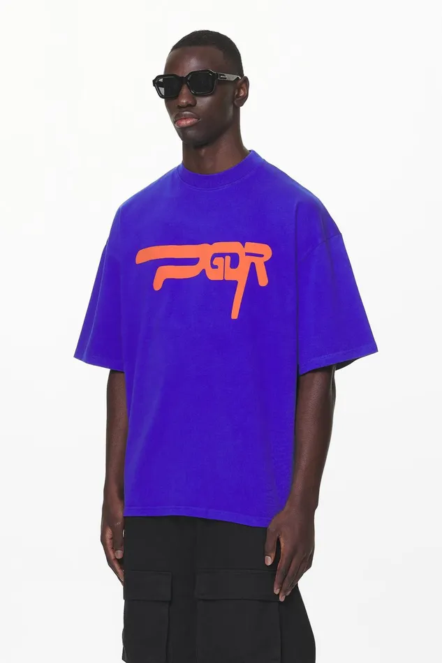 Men Pegador Tees Zero Boxy Tee Washed Endless Blue Men Pegador Tees Zero Boxy Tee Washed Endless Blue