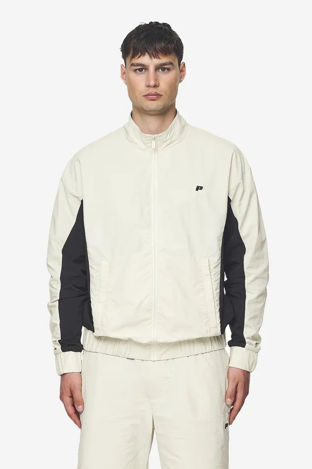 Men Pegador Track Jackets Wolsey Track Jacket Salty Cream Black