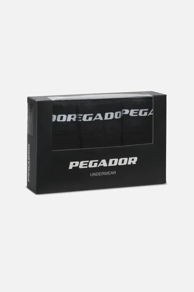 Men Pegador Underwear Camino Boxershorts Single Logo 3 Pack Black Black Men Pegador Underwear Camino Boxershorts Single Logo 3 Pack Black Black