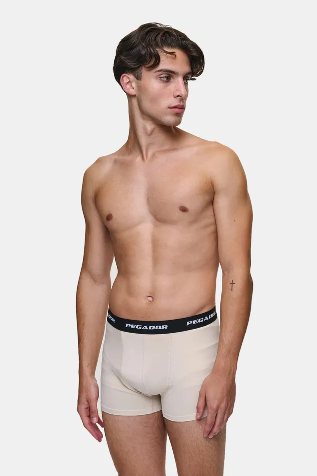 Men Pegador Underwear Tantun Boxershorts 3 Pack Light Beige Anthracite Black Men Pegador Underwear Tantun Boxershorts 3 Pack Light Beige Anthracite Black
