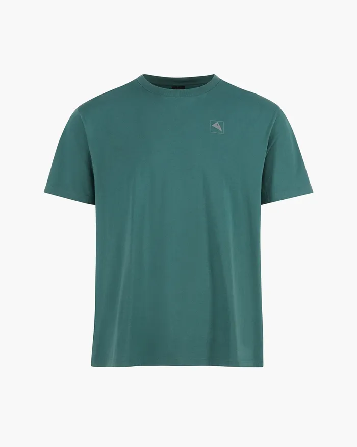 Men Runa Elements Organic Cotton Short Sleeve Tee Frost Green Klttermusen TShirts