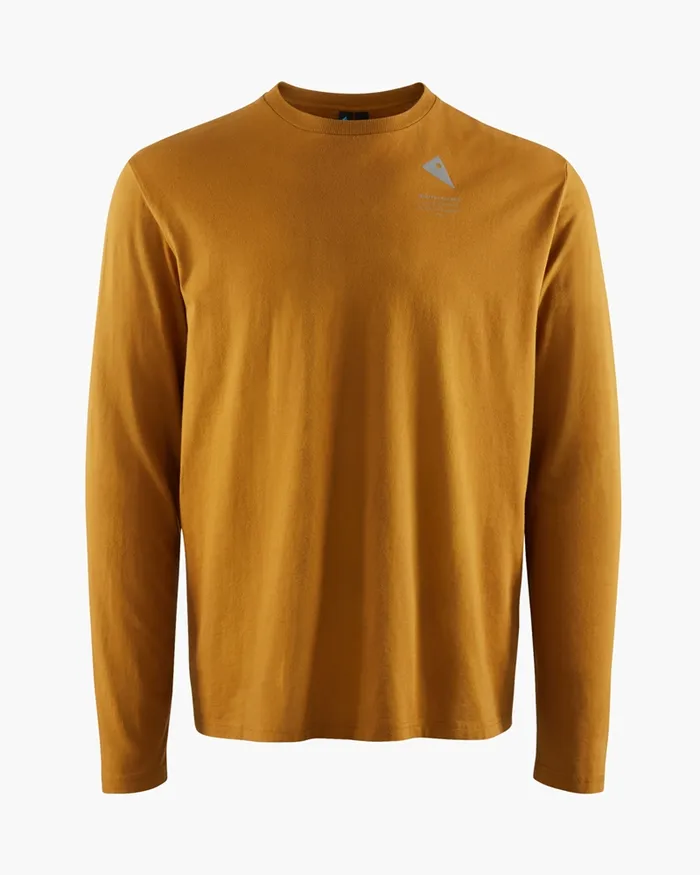 Men Runa Maker Long Sleeve Tee Mustard Klttermusen TShirts