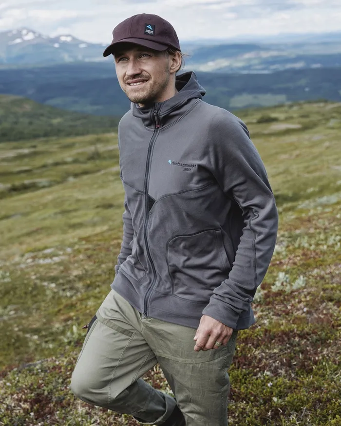 Men Sigyn Hooded Zip Raven Klttermusen Fleeces and Sweaters