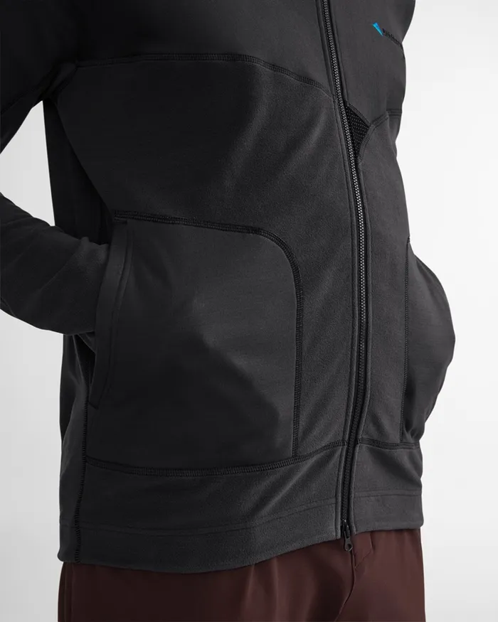 Men Sigyn Hooded Zip Raven Klttermusen Fleeces and Sweaters