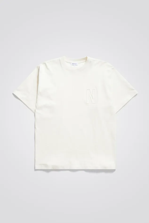 Men Simon Loose N Logo TShirt Ecru Norse Projects TShirts