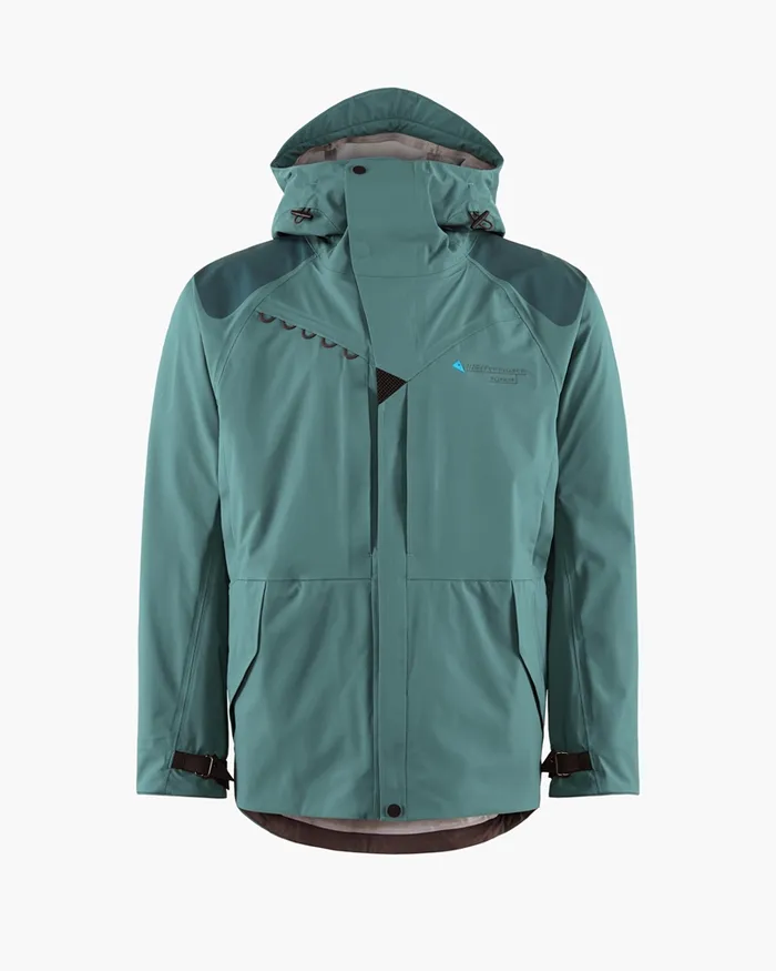 Men Skirner Waterproof Cutan Jacket Frost Green Klttermusen Waterproof Jackets