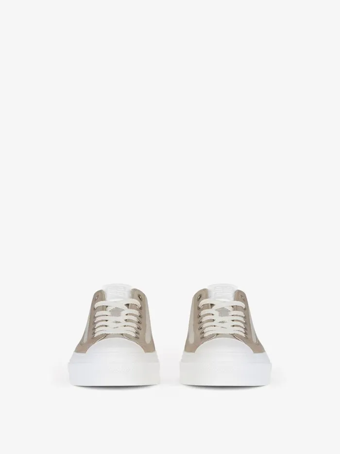 Men Sneakers Givenchy GIVENCHY City Sneakers In Canvas And Suede Medium Grey Men Sneakers Givenchy GIVENCHY City Sneakers In Canvas And Suede Medium Grey