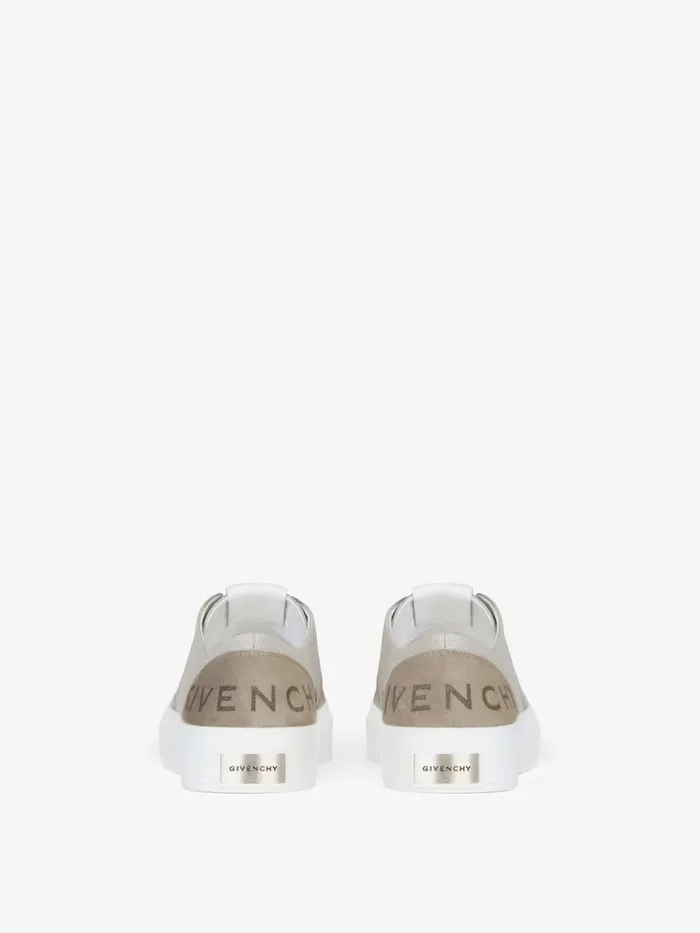 Men Sneakers Givenchy GIVENCHY City Sneakers In Canvas And Suede Medium Grey Men Sneakers Givenchy GIVENCHY City Sneakers In Canvas And Suede Medium Grey