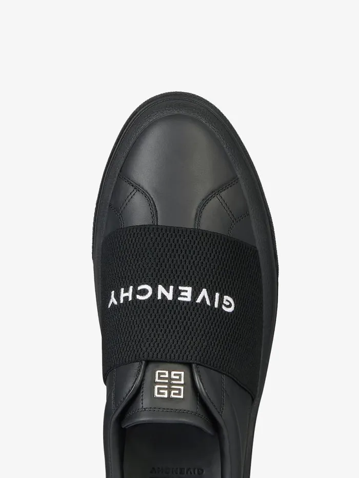 Men Sneakers Givenchy Sneakers City Sport In Leather With GIVENCHY Webbing Black Men Sneakers Givenchy Sneakers City Sport In Leather With GIVENCHY Webbing Black