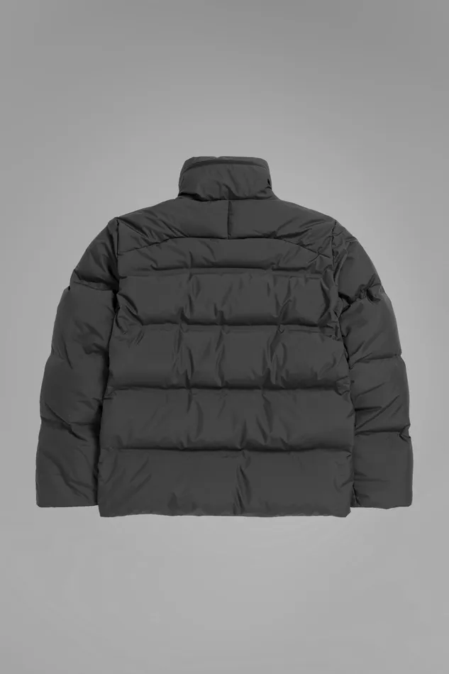 Men Stand Collar Short Down Jacket Pertex Shield Battleship Grey Norse Projects Outerwear