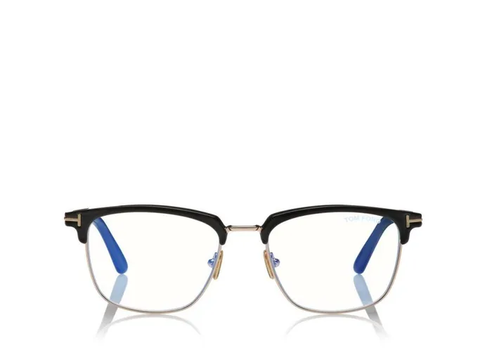 Men SUNGLASSES Tom Ford Blue Block Soft Square Magnetic Bridge Opticals