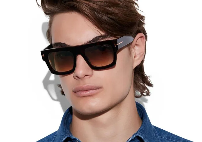 Men SUNGLASSES Tom Ford Fausto Sunglasses Dark Havana Men SUNGLASSES Tom Ford Fausto Sunglasses Dark Havana