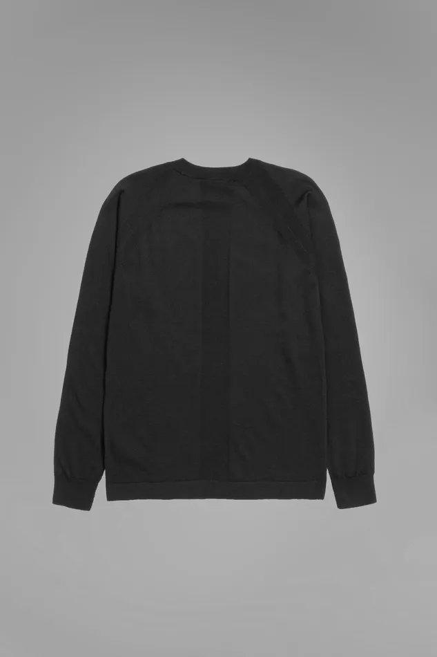 Men Tech Merino Crew Black Norse Projects Knitwear