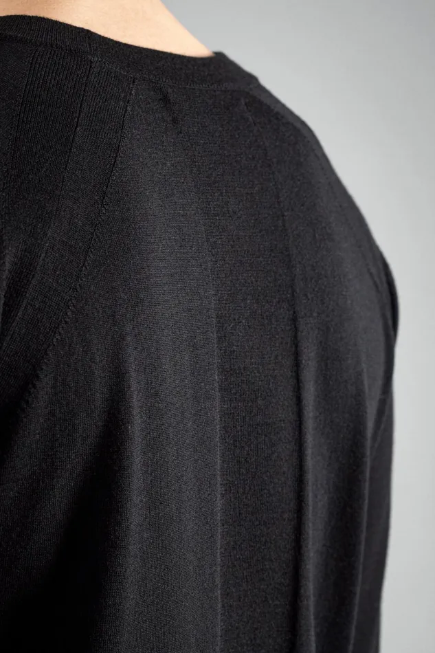Men Tech Merino Crew Black Norse Projects Knitwear