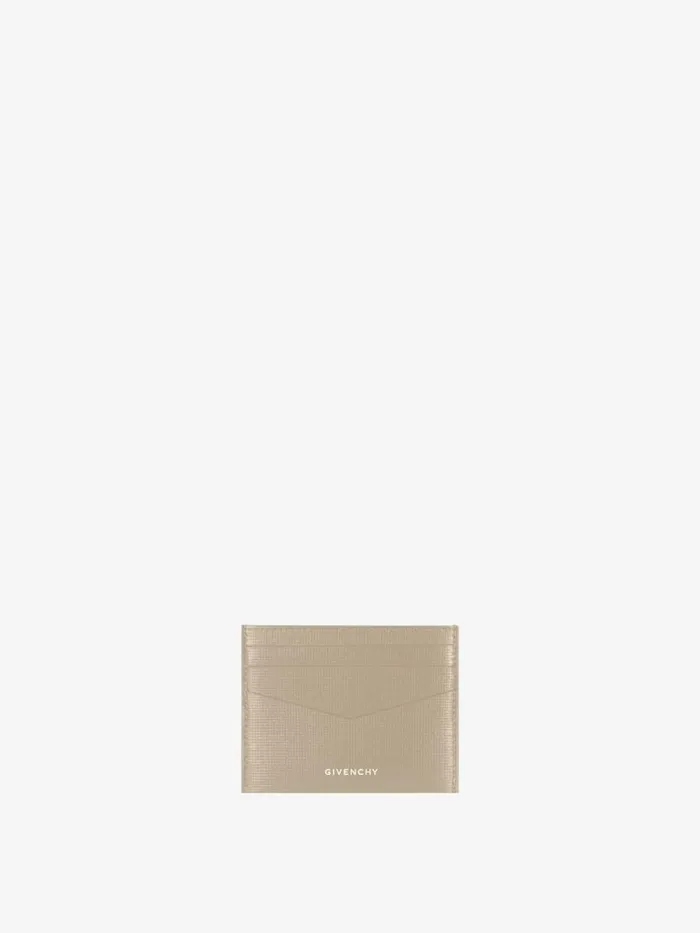 Men Wallets and Card Holders Givenchy Card Holder In Classic 4G Leather Beigegrey