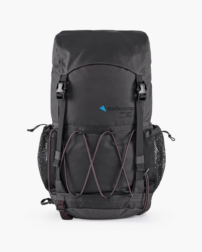 MenWomen Delling 30L Compact Hiking Backpack Raven Klttermusen SingleDay Backpacks 1832l