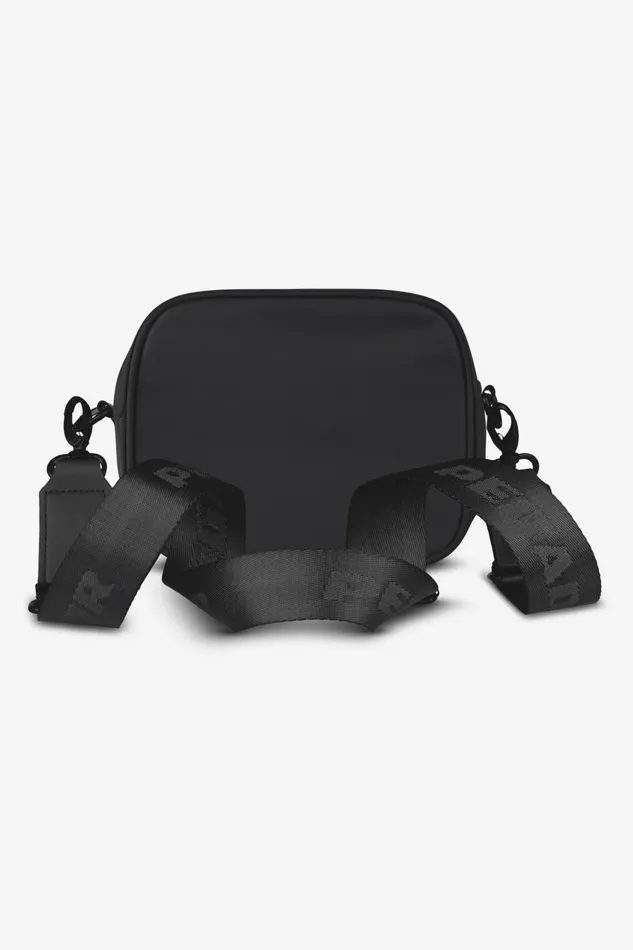 MenWomen Pegador Bags Rubber Logo Patch Nylon Shoulder Strap Bag Black MenWomen Pegador Bags Rubber Logo Patch Nylon Shoulder Strap Bag Black