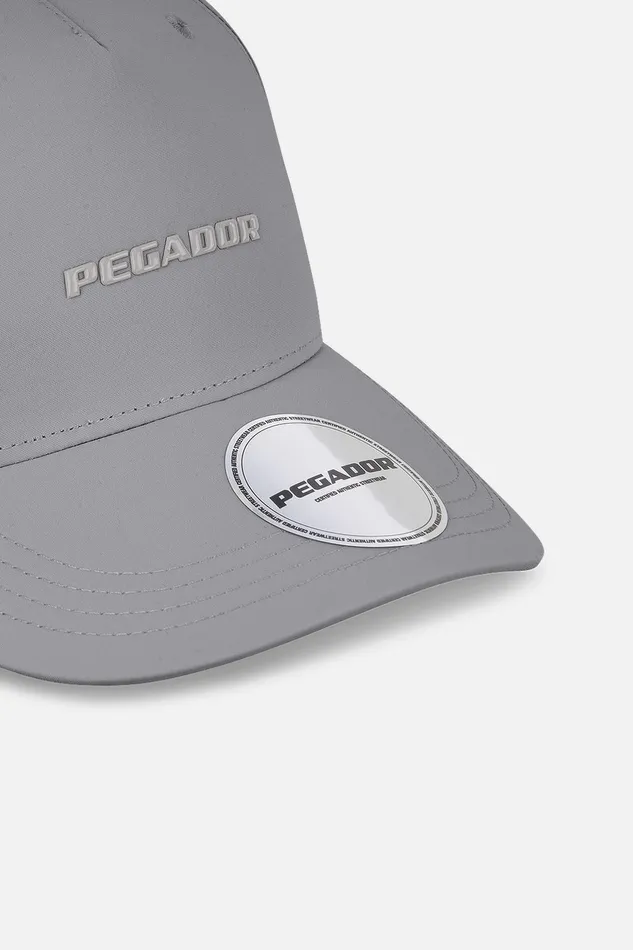 MenWomen Pegador Caps and Hats Logo Crushed Nylon Cap Cool Grey MenWomen Pegador Caps and Hats Logo Crushed Nylon Cap Cool Grey
