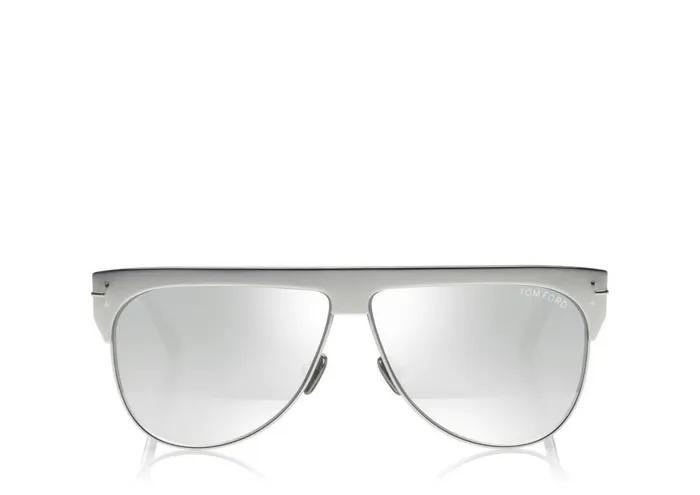 MenWomen SUNGLASSES Tom Ford Winter Gold Plated Sunglasses White Gold