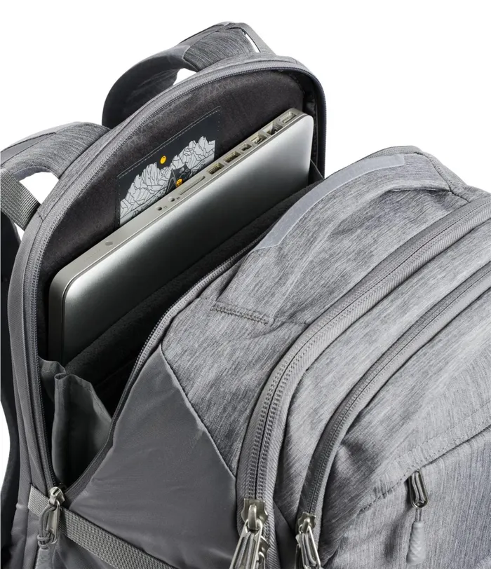 Mens The North Face Backpacks Router Transit Backpack Tnf Medium Grey Heatherzinc Grey