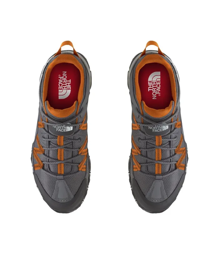 Mens The North Face Hiking Ultra 111 WP Zinc Greyburnt Orange
