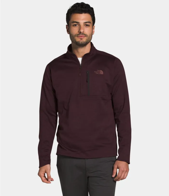 Mens The North Face Hoodies and Sweatshirts Canyonlands Zip Root Brown Heather