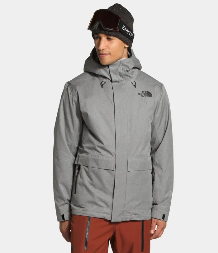 Mens The North Face Snow Clement Triclimate Jacket Tnf Medium Grey Heather