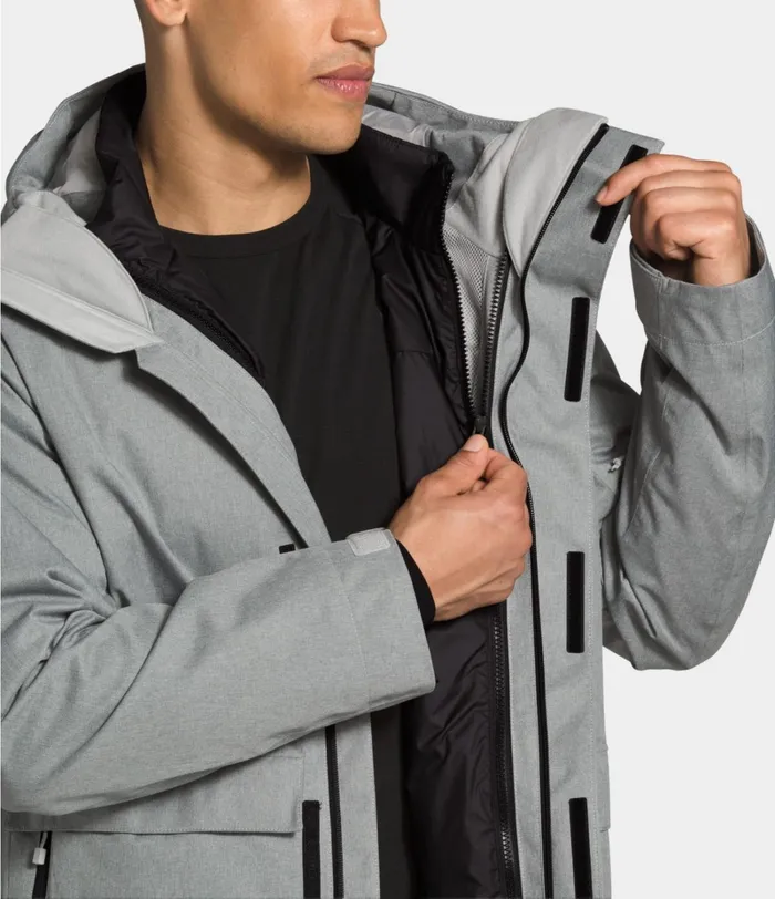 Mens The North Face Snow Clement Triclimate Jacket Tnf Medium Grey Heather