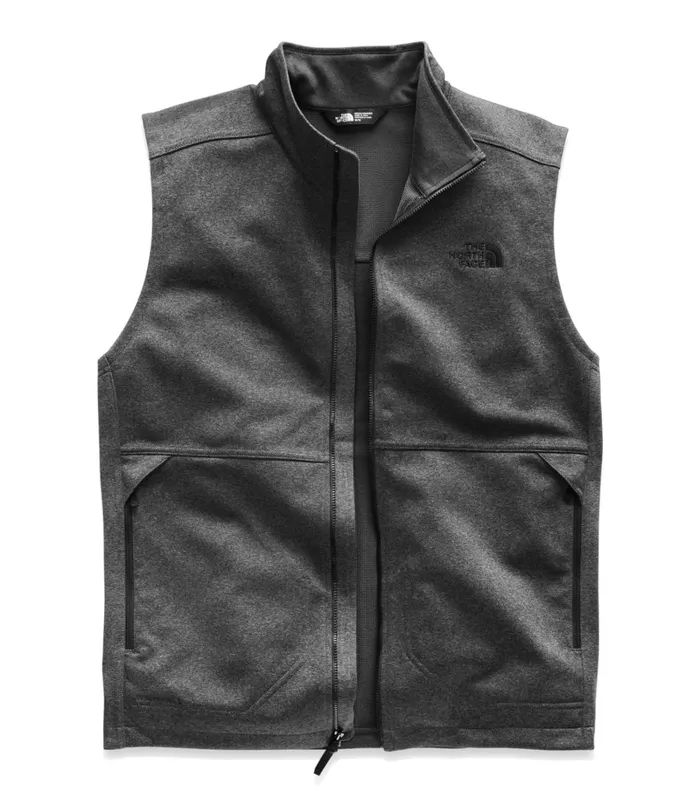 Mens The North Face Softshell Apex Canyonwall Vest Tnf Dark Grey Heather