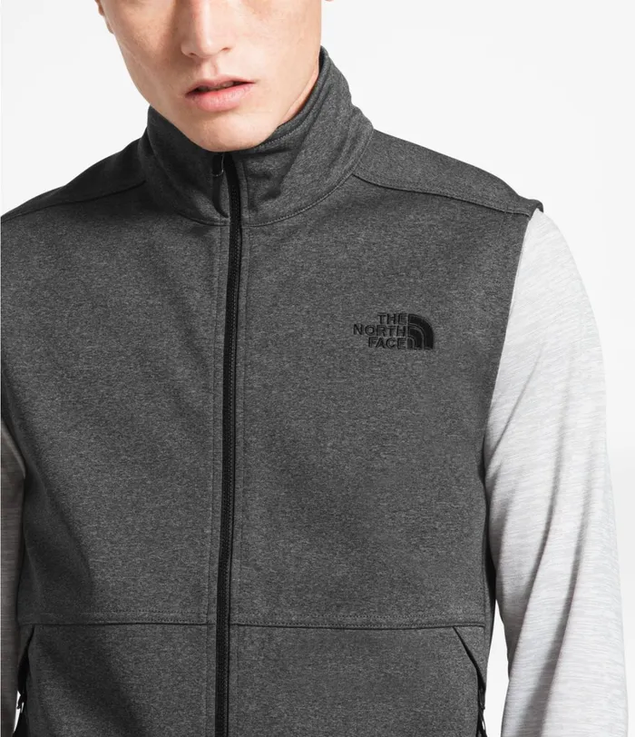 Mens The North Face Softshell Apex Canyonwall Vest Tnf Dark Grey Heather