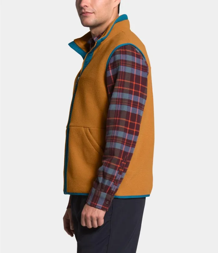 Mens The North Face Vests Carbondale Vest Timber Tanmallard Blue