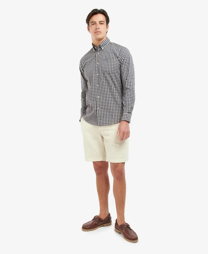 Merryton Tailored LongSleeved Shirt Blue Men Barbour Shirts