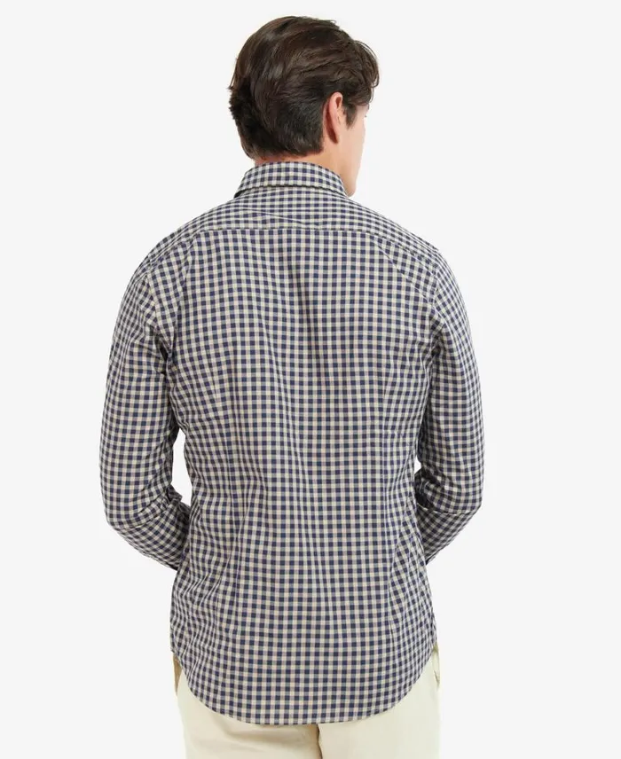 Merryton Tailored LongSleeved Shirt Blue Men Barbour Shirts